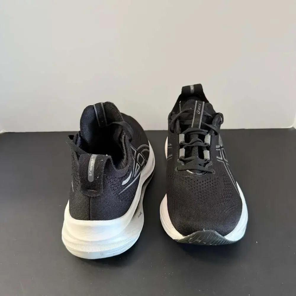 Asics Black and White Men's Athletic Running Sneakers